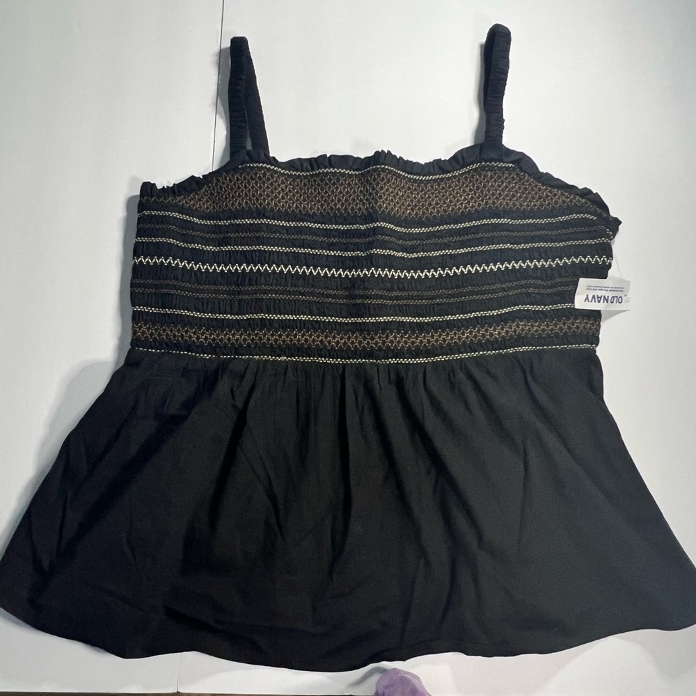 NEW Old Navy ribbed peplum tank XL